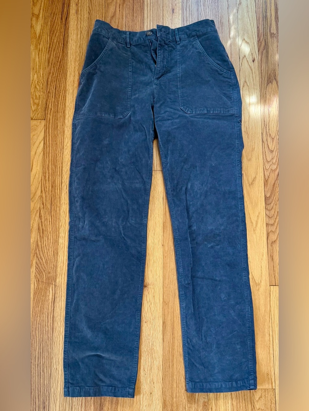 Men's Marine Layer Corduroy Utility Pants in Slate Blue (32/32)